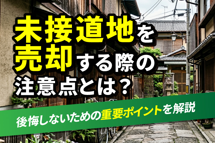 未接道地を売却する際の注意点とは？後悔しないための重要ポイントを解説